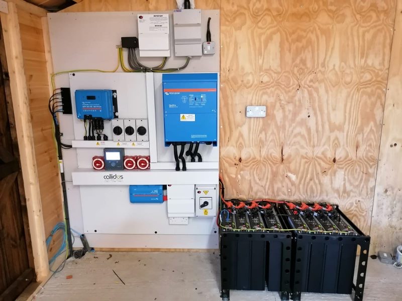 off grid lithium battery and victron inverters taunton