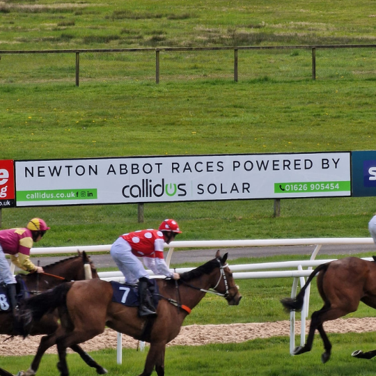 SOLAR PANEL SYSTEM INSTALLED AT NEWTON ABBOT RACECOURSE
